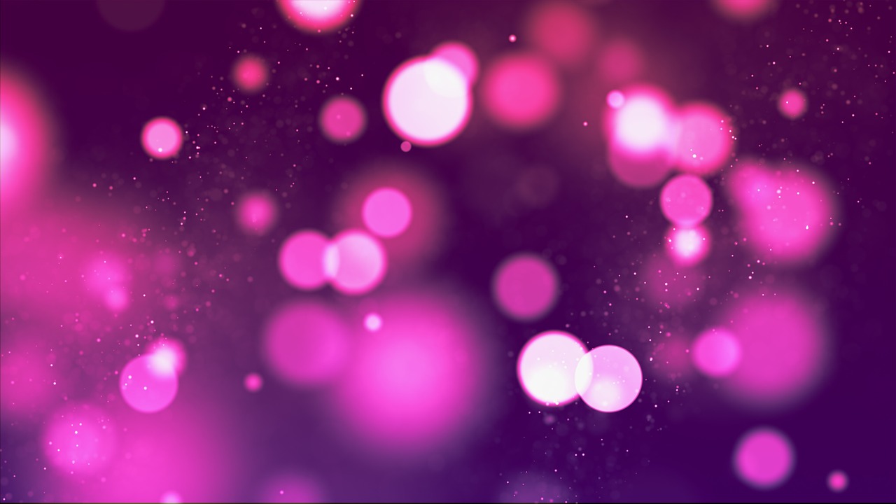 a bunch of pink bubbles floating in the air, vector art, by Joseph-Marie Vien, flickr, digital art, city lights bokeh, dark purple color scheme, macro bokeh ”