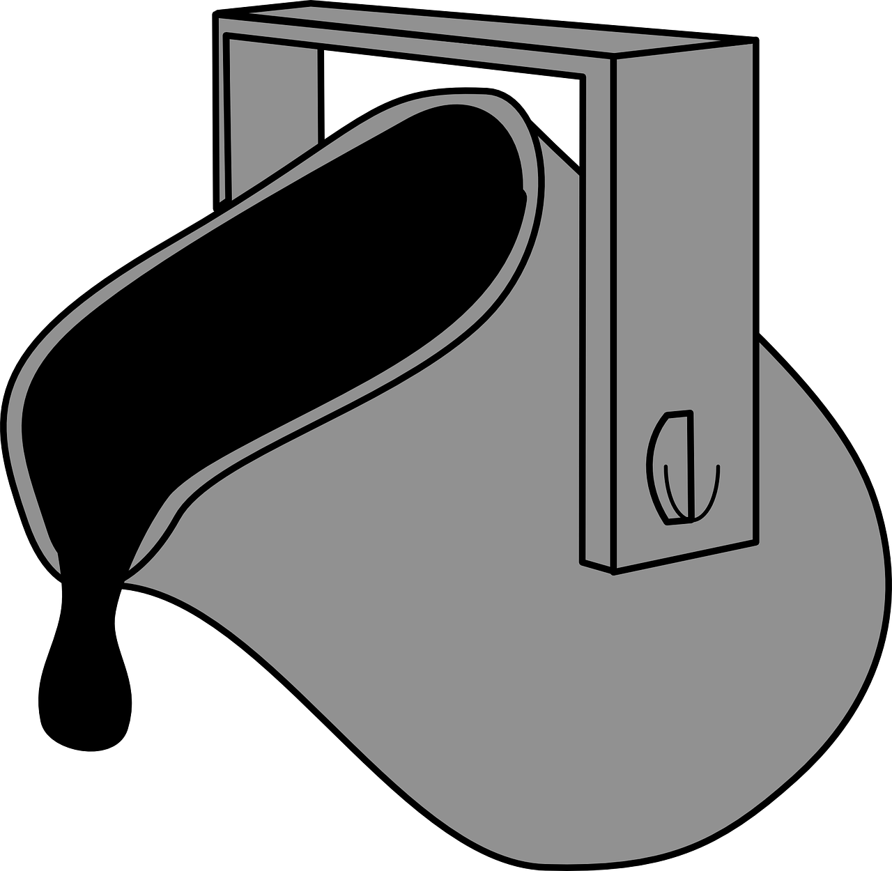 a black and white image of a shoe, inspired by Louis Marcoussis, pixabay, conceptual art, an upside down urinal, vectorized, recessed, deerstalker