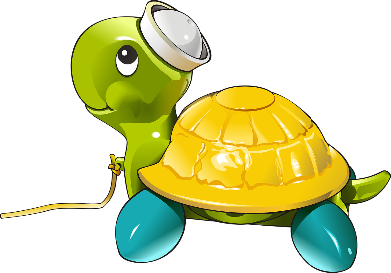 a cartoon turtle with a hat on its head, a raytraced image, by Tom Carapic, pixabay, cobra, lamp ( ( ( fish tank ) ) ) ), cute future vehicles, gold, phone photo