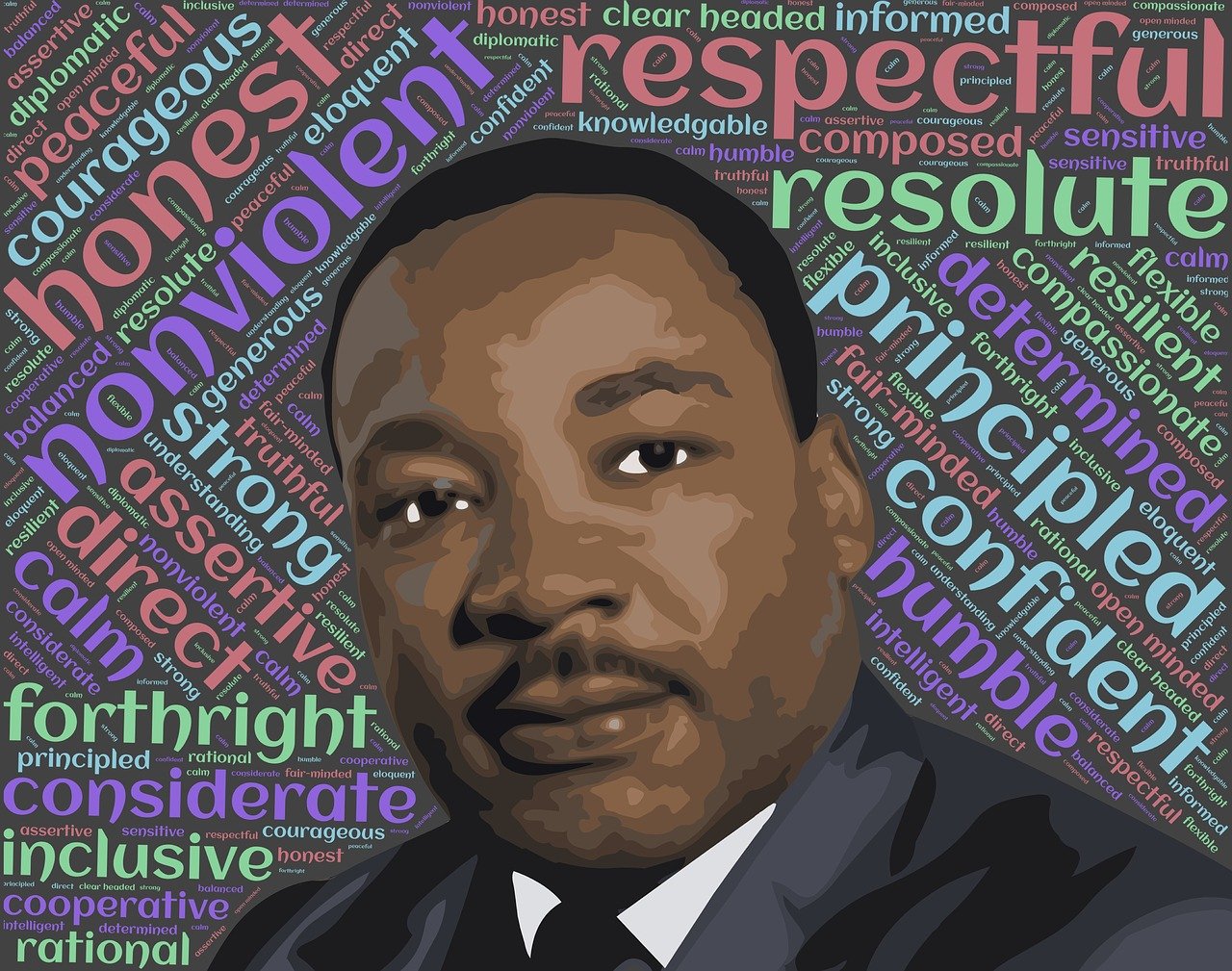 a portrait of martin martin martin martin martin martin martin martin martin martin martin martin martin martin martin, a digital rendering, inspired by Keith Mallett, pixabay, martin luther king, words, stock photo, on a gray background