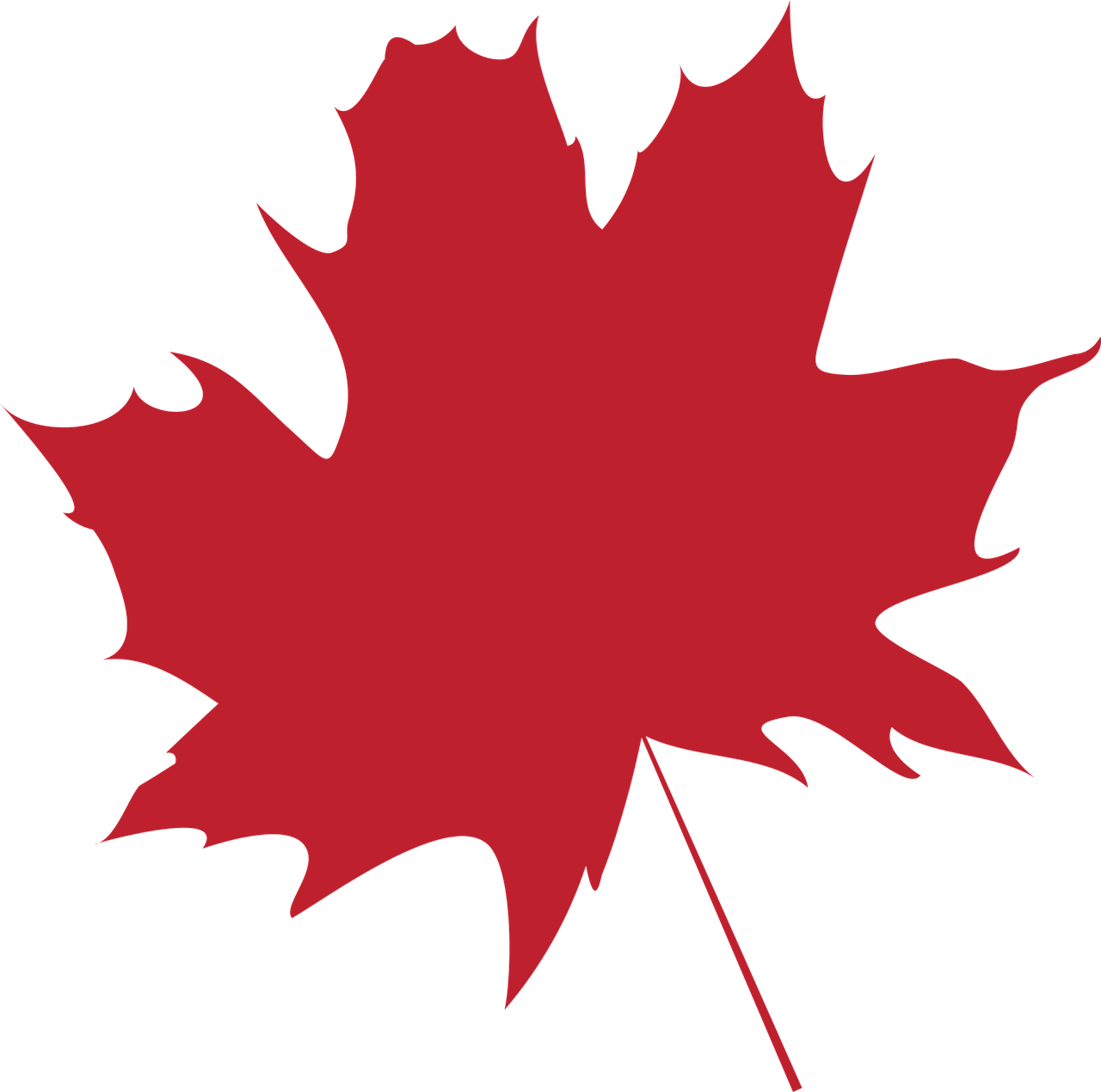 a red maple leaf on a black background, inspired by Masamitsu Ōta, hurufiyya, vectorized, boards of canada album cover, full res, cartoonish and simplistic