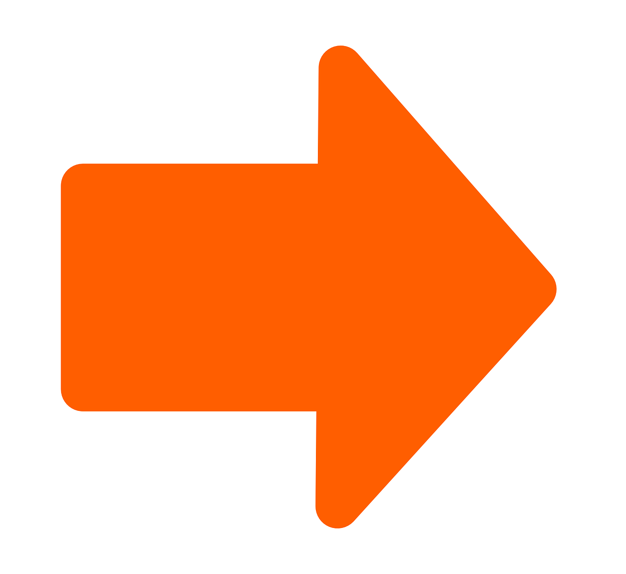 an orange arrow pointing left on a white background, by Juan Giménez, order, solid background, return of the many to the one, walkthrough