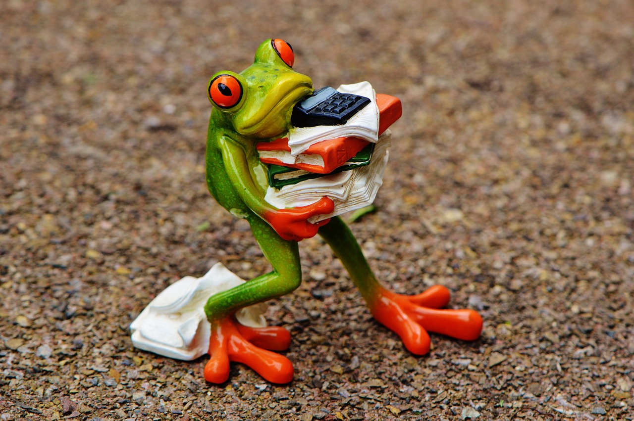 a figurine of a frog holding a cell phone, by Robert Brackman, figuration libre, stacks, document photo, slightly muscular, run