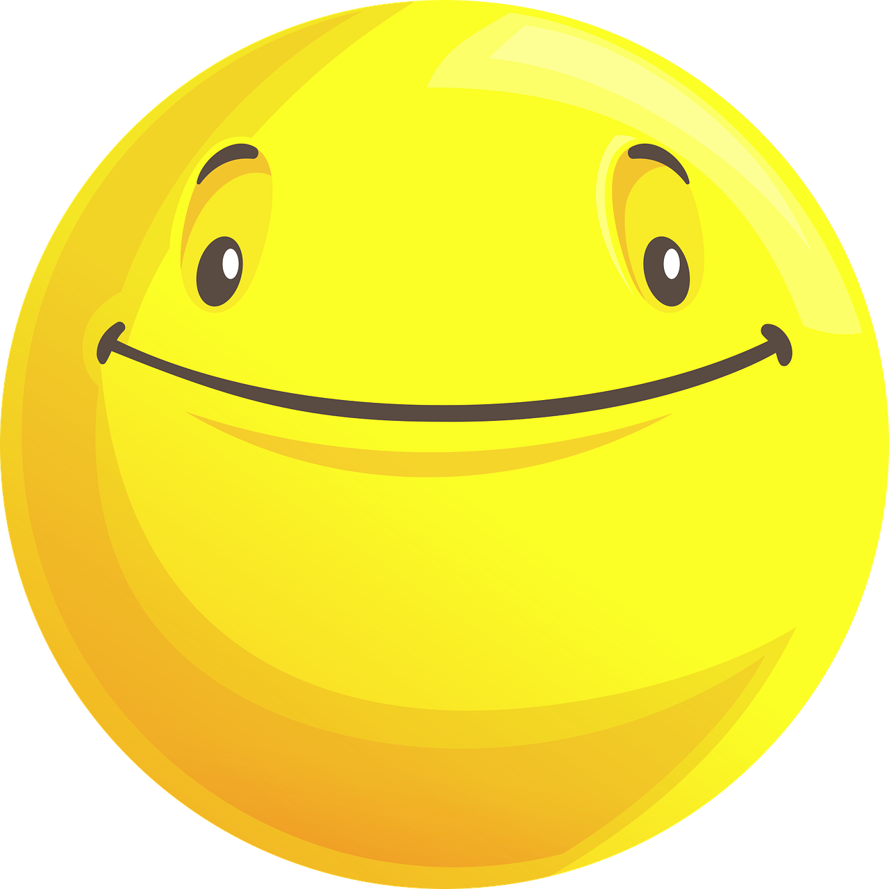 a yellow smiley face on a black background, a digital rendering, inspired by Jim Davis, no gradients, ball, smileeeeeee, transparent face