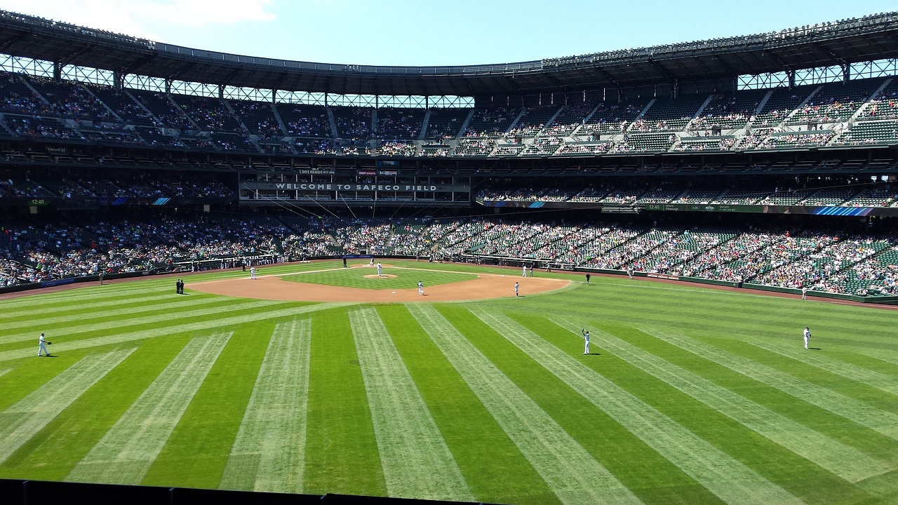 a baseball stadium filled with lots of people, by Jason Felix, hurufiyya, many large green windows, washington state, menacing!, phone photo