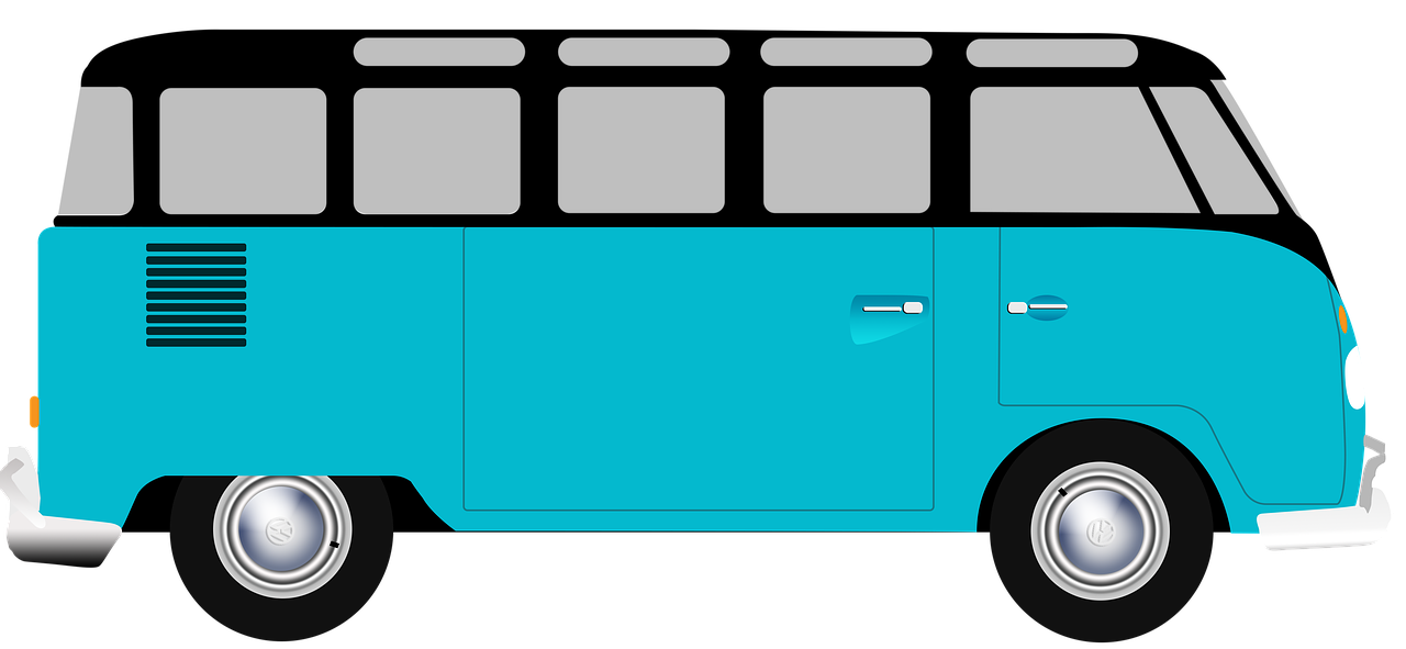 a blue van on a black background, vector art, by Andrei Kolkoutine, minimalism, bottom body close up, kombi, teal skin, n-4