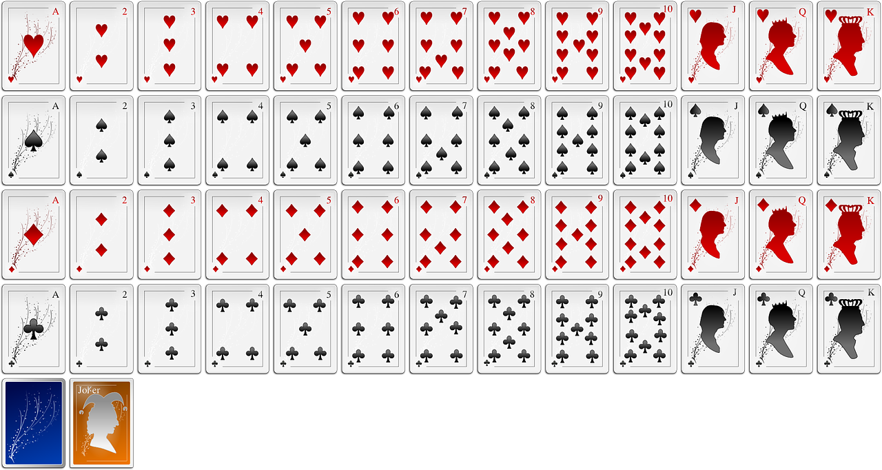 a number of playing cards on a table, a screenshot, by Andrei Kolkoutine, 2 d sprites, card template, pattern, rack