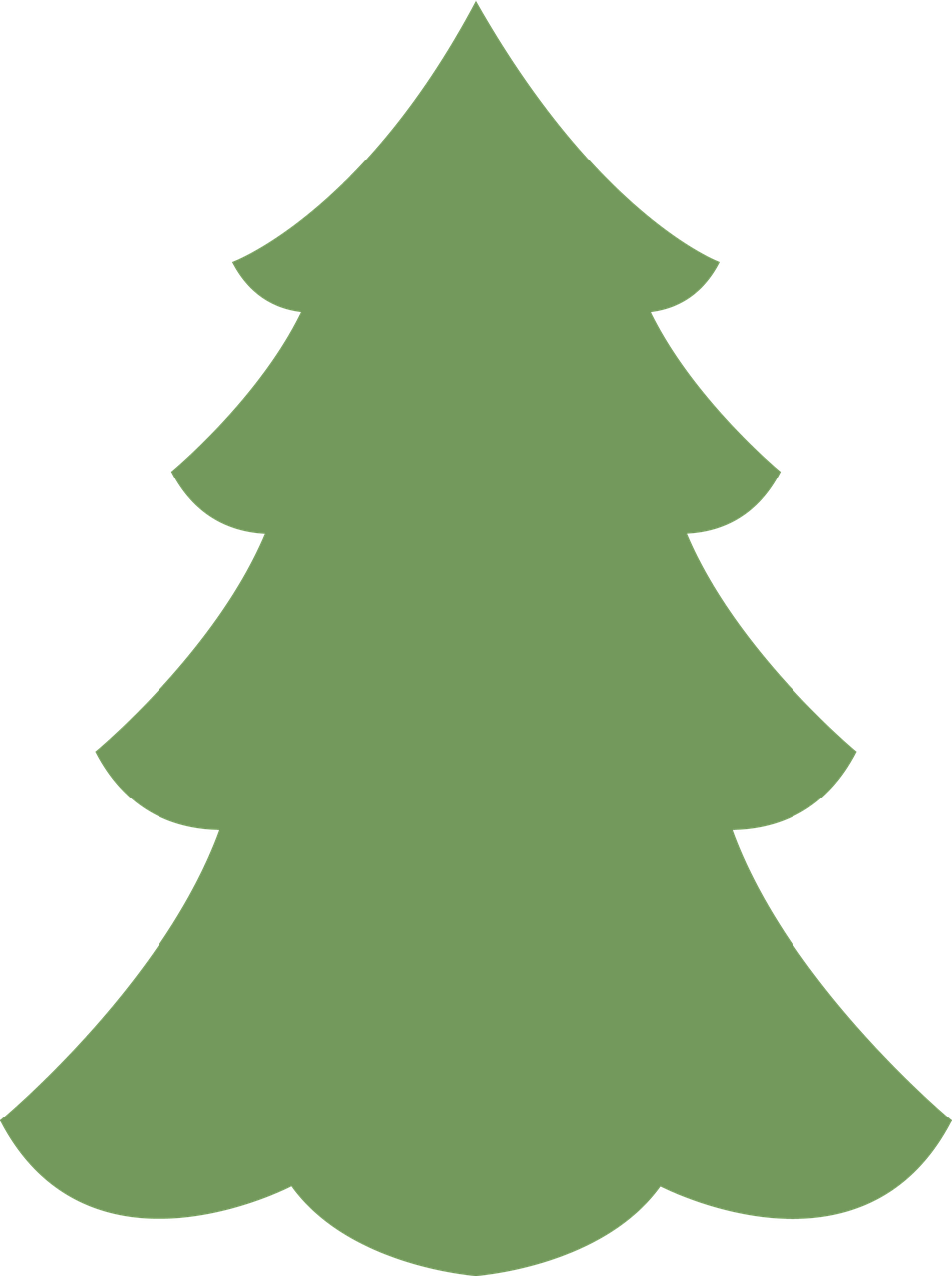 a green christmas tree on a black background, pixabay, folk art, profile picture, blank, cut, black fir