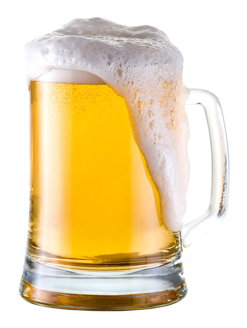 a close up of a mug of beer with foam, shutterstock, isolated on white background, 1128x191 resolution, bangalore, oversaturated