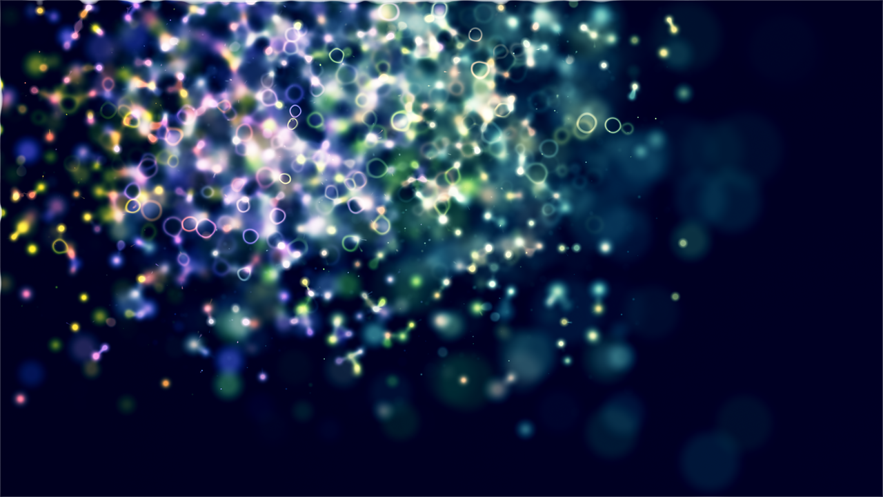 a bunch of bubbles floating in the air, digital art, flickr, glowing lights intricate elegant, background is made of stars, bokeh photo