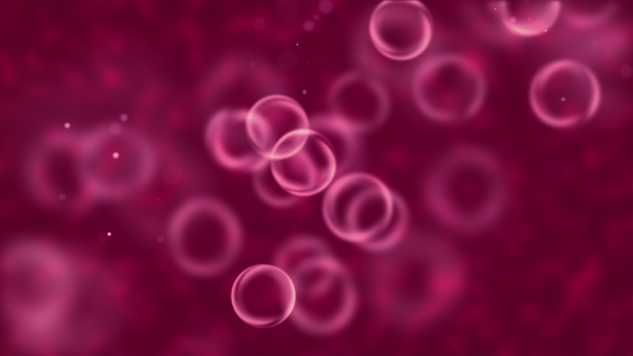a bunch of bubbles floating in the air, an illustration of, shutterstock, [[blood]], magenta, cell biology, round-cropped