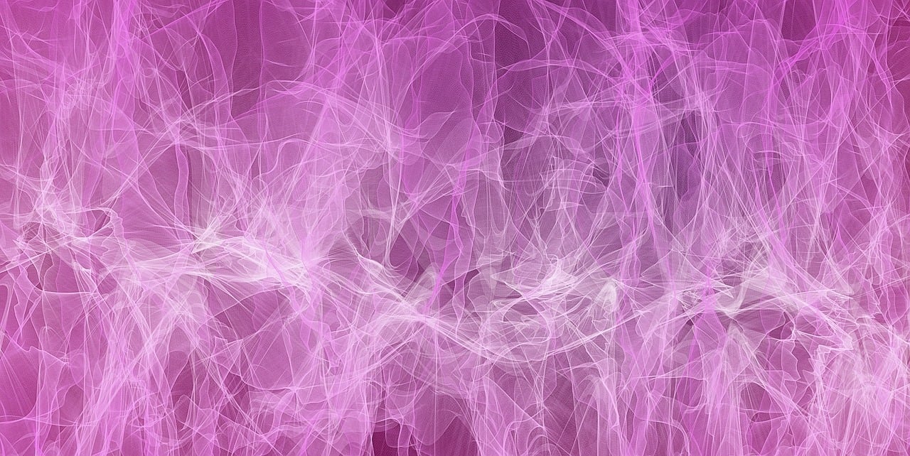 a close up of a purple and white background, inspired by Lorentz Frölich, trending on pixabay, generative art, pink lightning, diaphanous translucent cloth, intricate illuminated lines, pink zen style