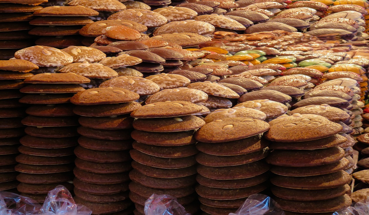 a bunch of cookies stacked on top of each other, by Dietmar Damerau, flickr, renaissance, old town mardin, giant mushrooms, berets, bangalore