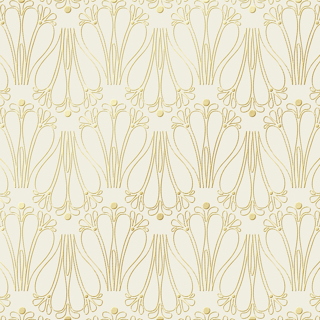 a close up of a pattern on a wall, a digital rendering, inspired by Louis Eilshemius, shutterstock, art nouveau, cream white background, jugendstil background, gilded details, plain background