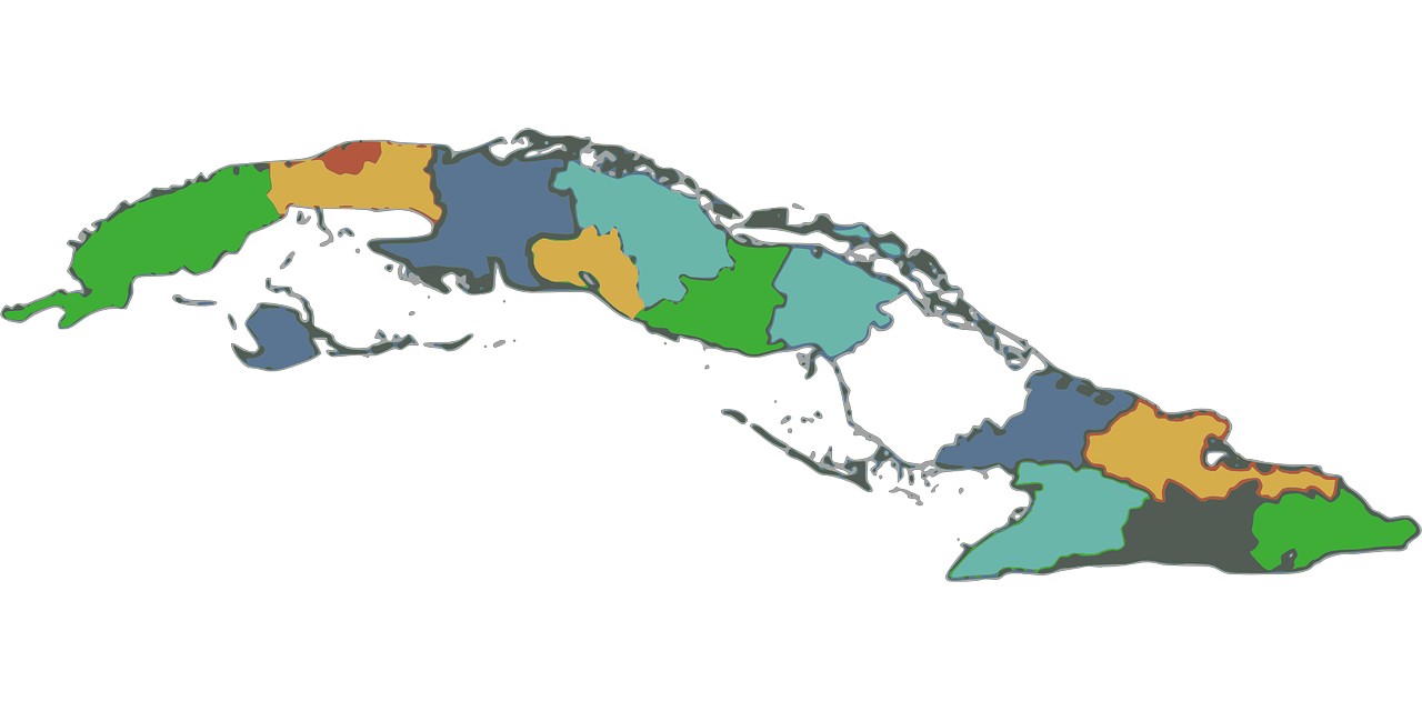 a close up of a map of a country, a digital rendering, by Joe Stefanelli, each land is a different color, caribbean, looking partly to the left, anaconda