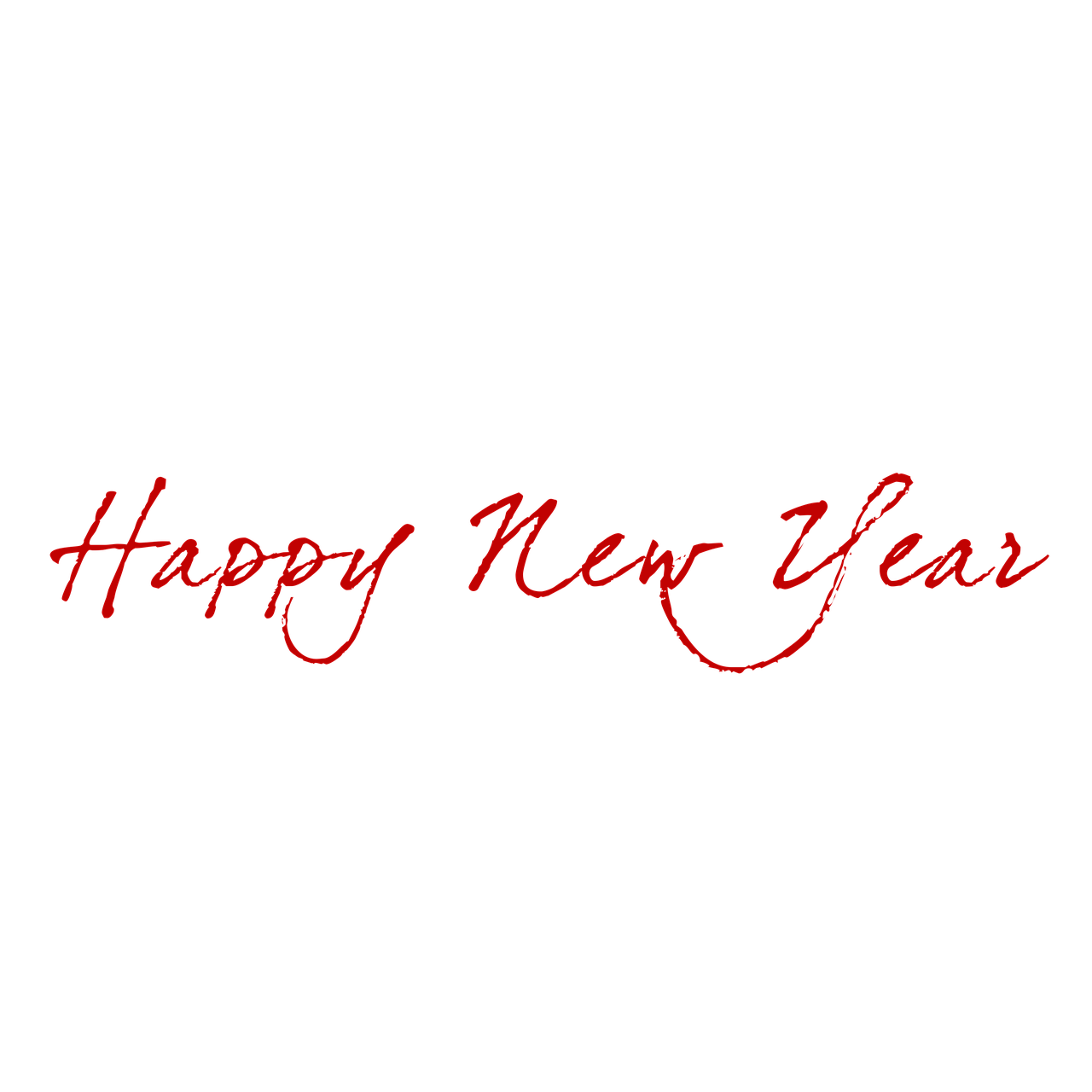 a red happy new year text on a black background, signature, background image, fashion neon light, black and white and red colors