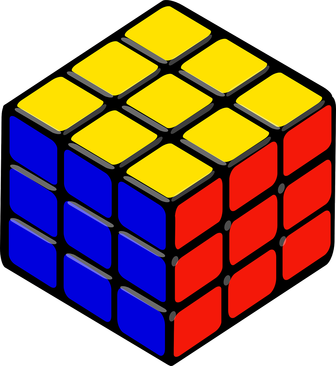 a rubik cube on a black background, inspired by Ernő Rubik, [ [ soft ] ], former, 3 colour, aaaaaaaaaaaaaaaaaaaaaa
