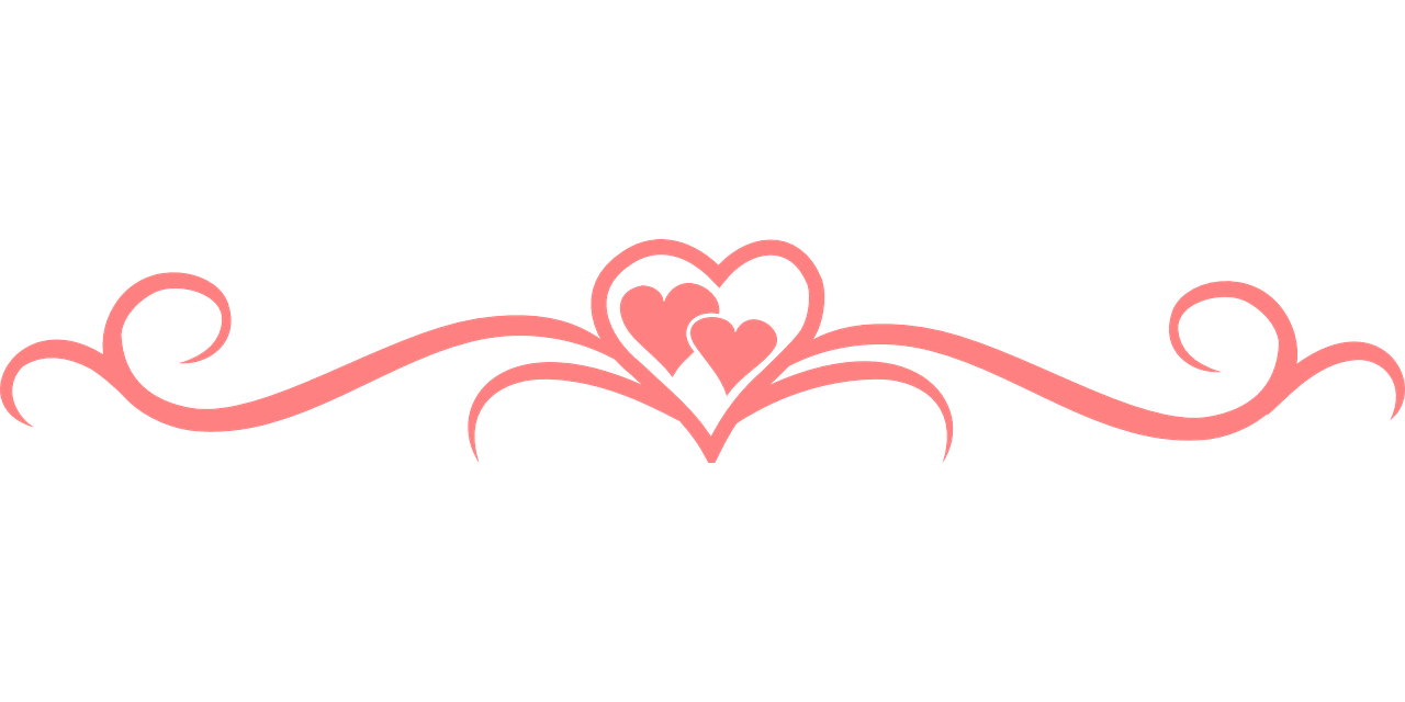 a pink heart on a black background, inspired by Shūbun Tenshō, hurufiyya, decorative border, really long, wedding, twins