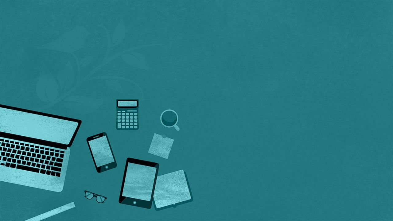 a laptop computer sitting on top of a desk, a picture, minimalism, textured turquoise background, devices and instruments, mathematical, ferdinand knab background