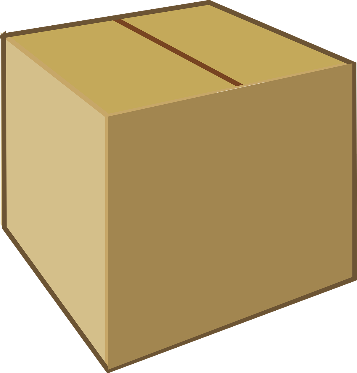 a cardboard box on a black background, by Taiyō Matsumoto, no gradients, full res, a large