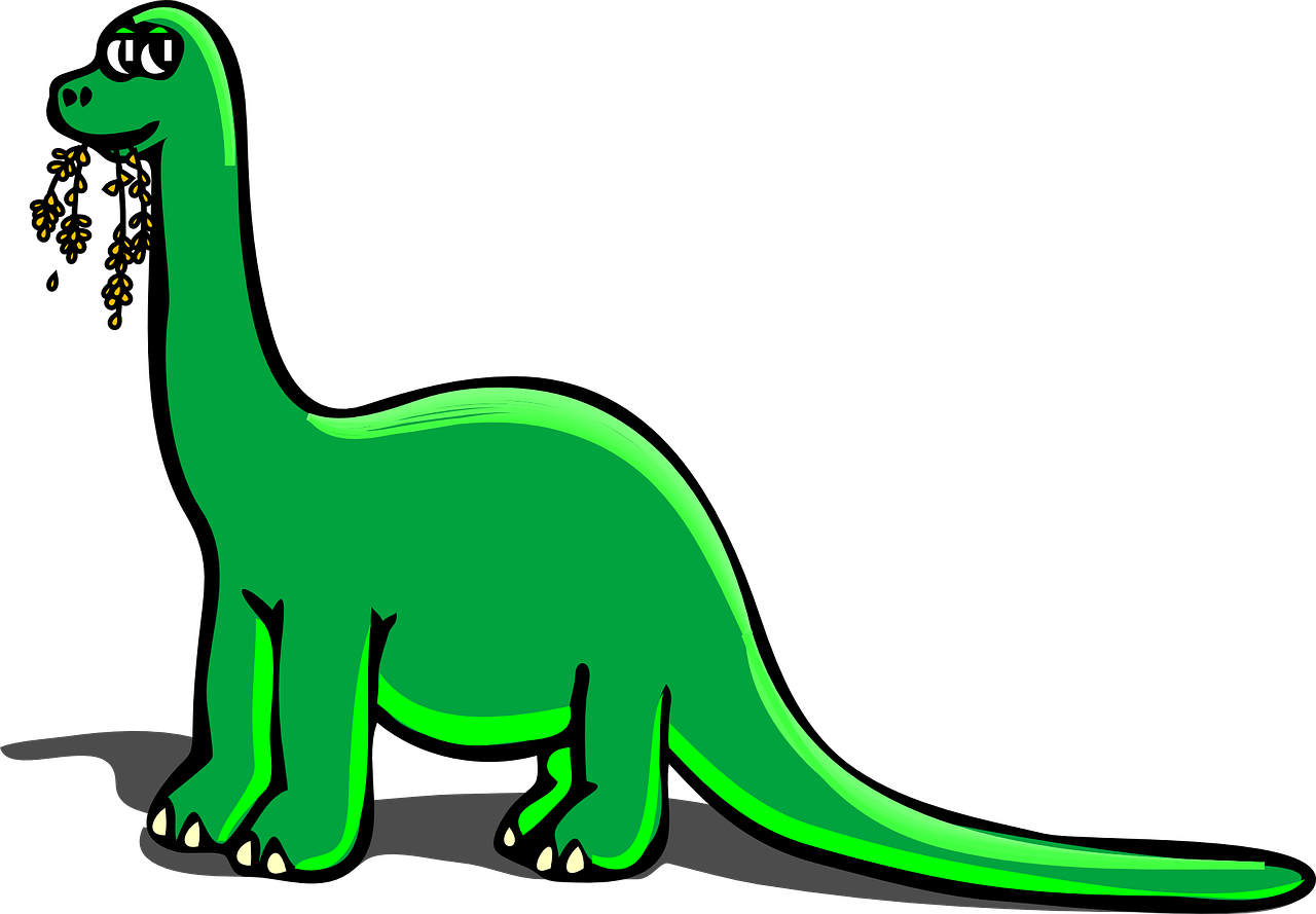 a green dinosaur eating food out of its mouth, an illustration of, inspired by Abidin Dino, pixabay, on a flat color black background, long tail, !!! very coherent!!! vector art, by :5 sexy: 7