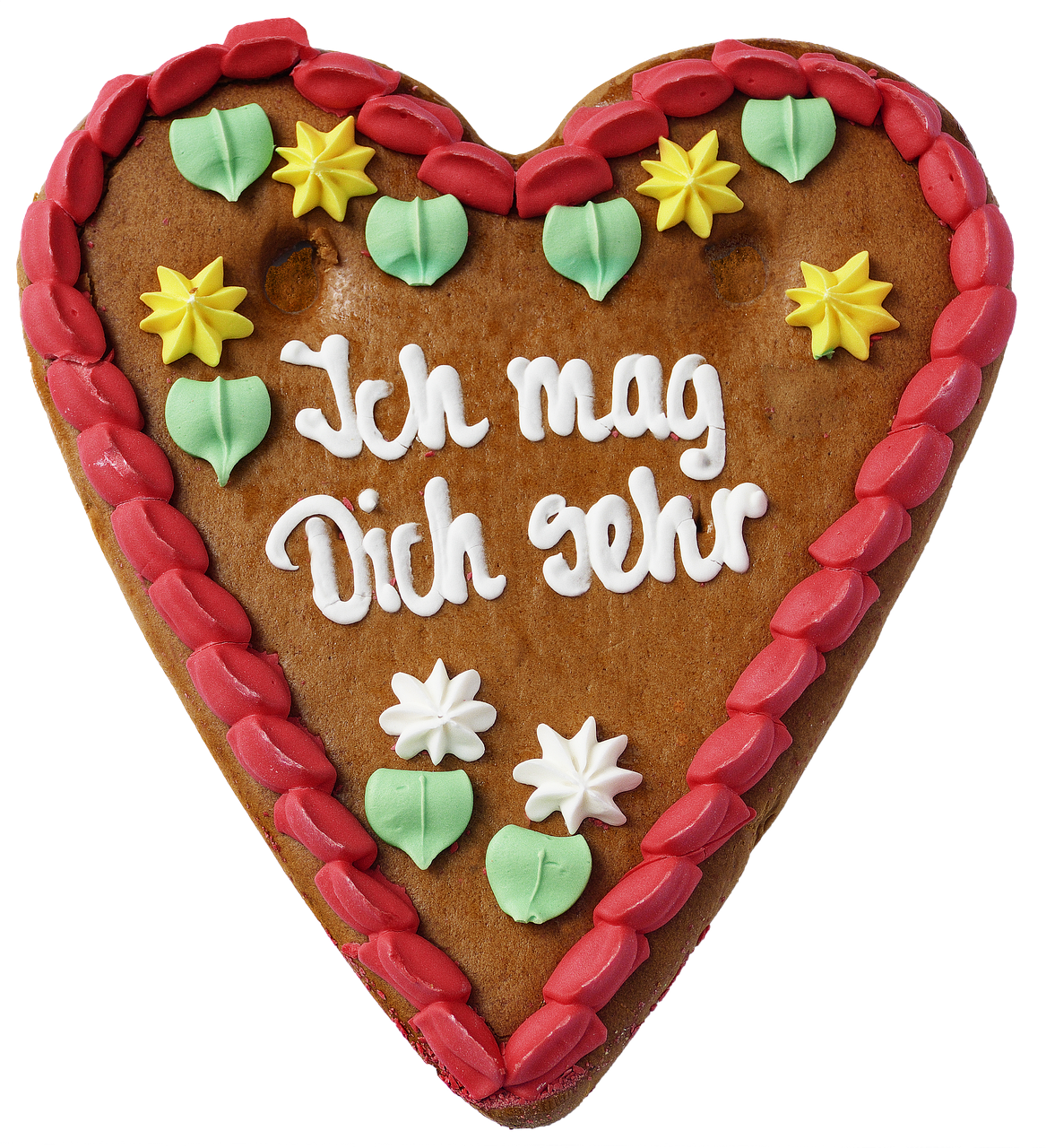 a close up of a heart shaped cake with icing, a photo, by Dietmar Damerau, folk art, packshot, hr ginger, amusing, with text