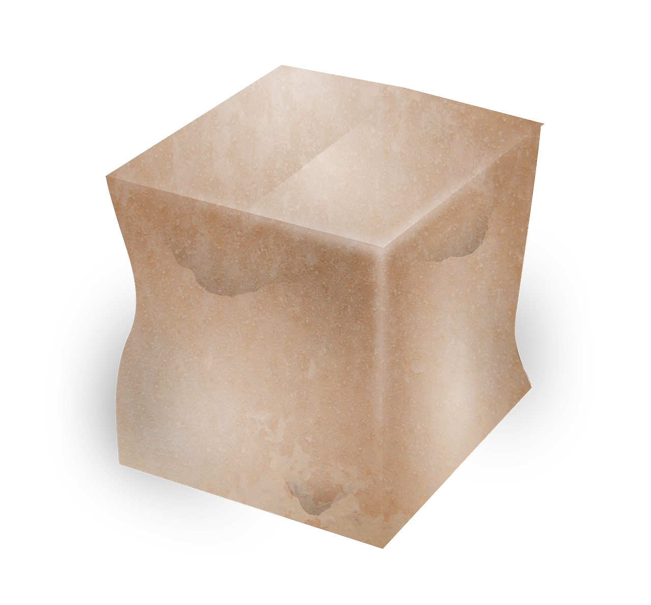 a close up of a box on a white background, a raytraced image, by Gatōken Shunshi, mingei, himalayan rocksalt lamp, miscellaneous objects, [ [ soft ] ], old parchment