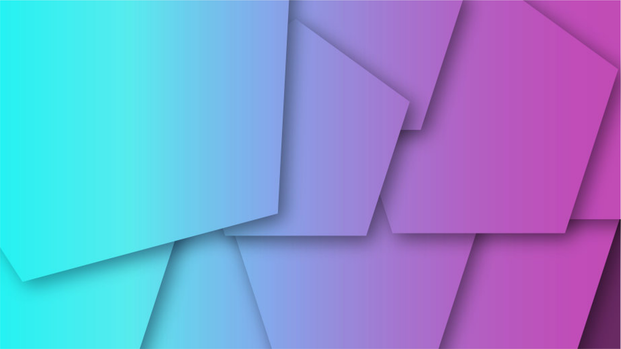 a bunch of different colored papers stacked on top of each other, a pastel, inspired by Johannes Itten, trending on cg society, geometric abstract art, gradient cyan to purple, modern - art - vector, wallpaper for monitor, clean cel shaded vector art
