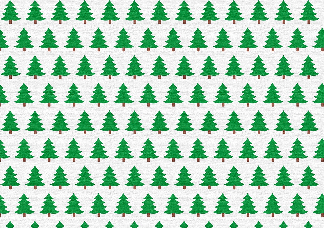 a pattern of green trees on a white background, inspired by Ernest William Christmas, tumblr, hd screenshot, christmas tree, in rows, waldo in the top right of frame