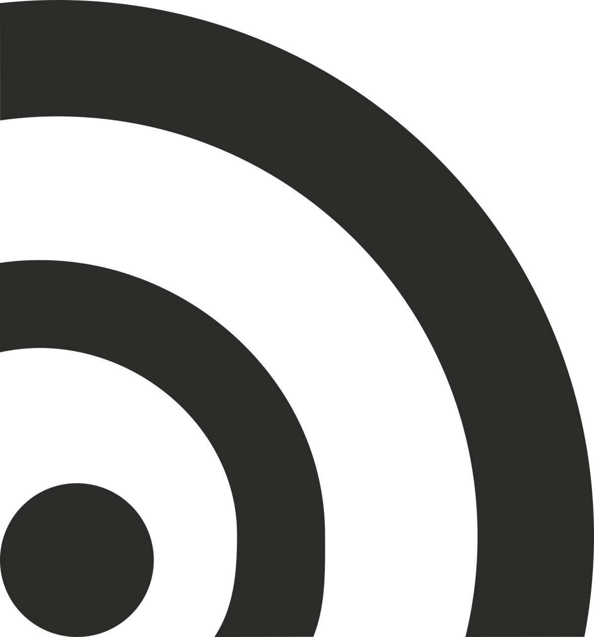 a black and white image of a spiral, wifi icon, twilight zone background, solid dark grey background, no - text no - logo