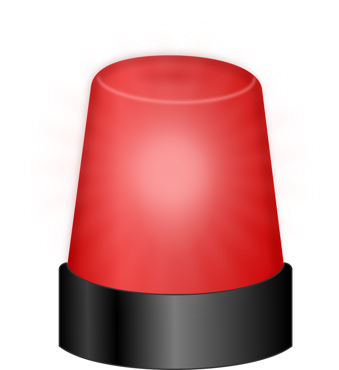 a red hat sitting on top of a table, a digital rendering, digital art, paranormal flashlight, lonely!! stop light glowing, clipart, police lights