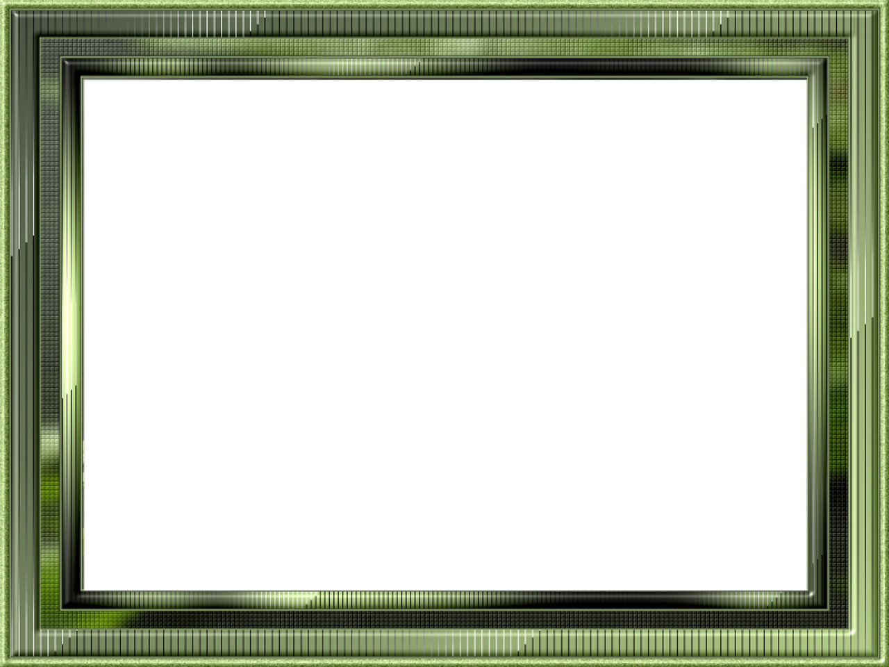 a green picture frame with a black background, digital art, by Edward Corbett, deviantart, digital art, cyber - punk background, panorama, metal border, megastructure background)
