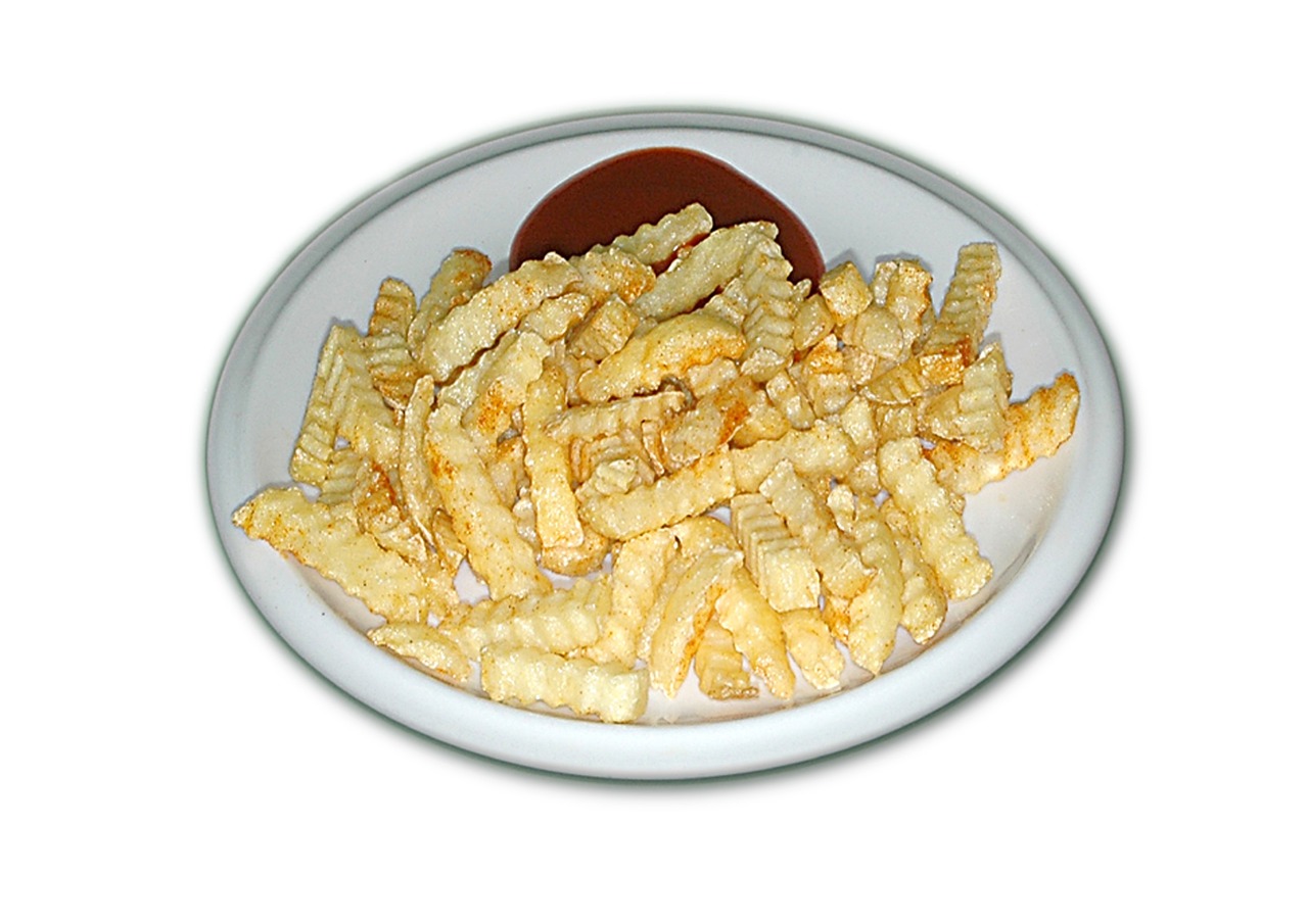 a white plate topped with french fries and ketchup, inspired by Pia Fries, flickr, dau-al-set, crackles, 2006 photograph, cutout, brown sauce