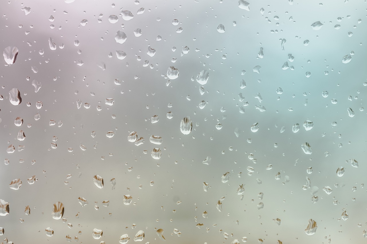 a bunch of drops of water on a window, a macro photograph, minimalism, soft opalescent membranes, low clouds after rain, very accurate photo, background image