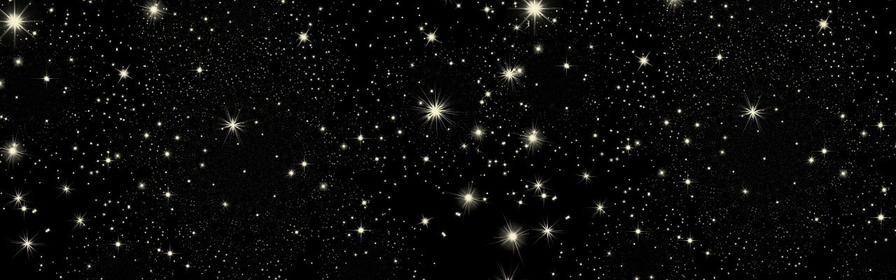 a bunch of stars that are in the sky, digital art, digital art, black backround. inkscape, glistening, star walk, space photo