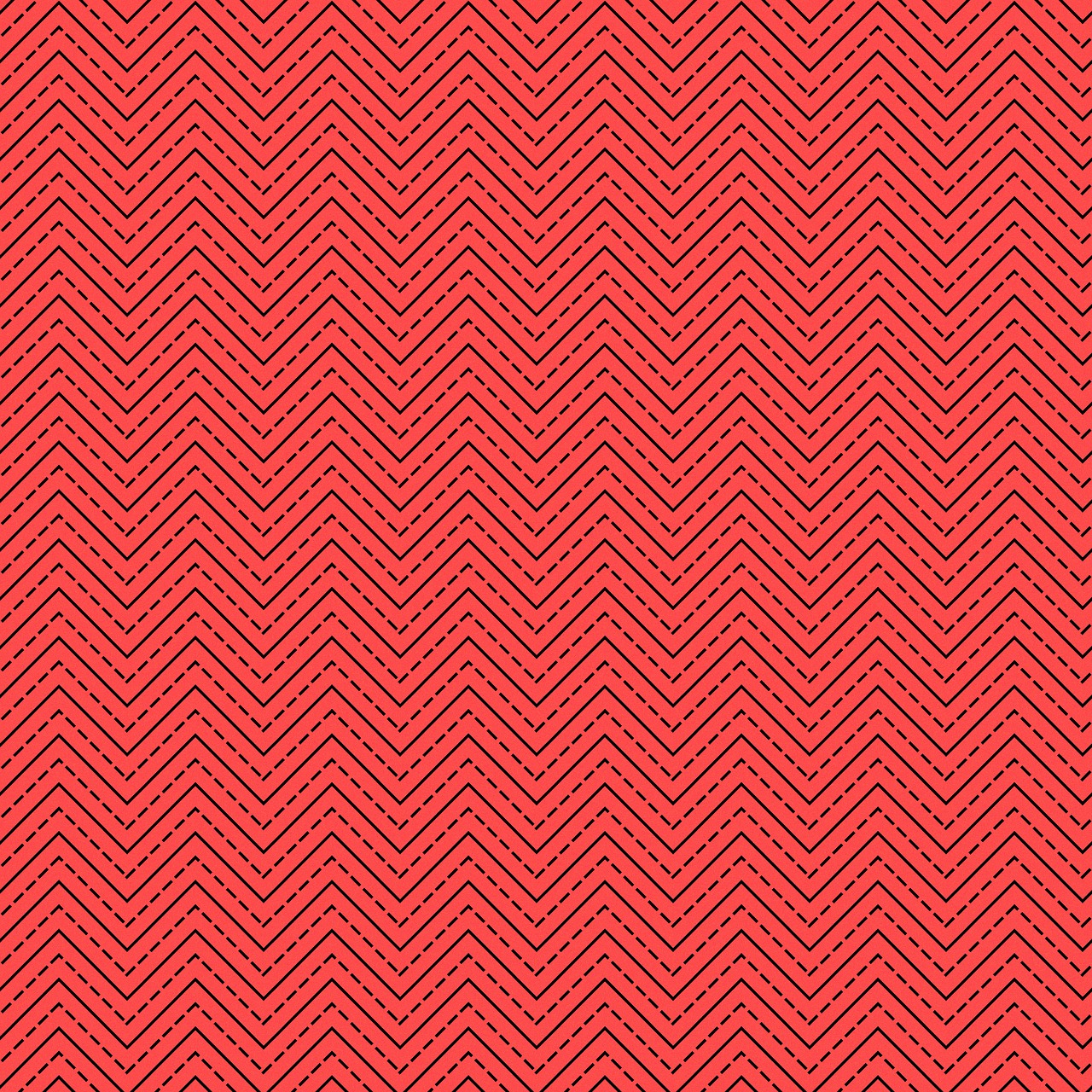 a red and black zigzag pattern, inspired by Katsushika Ōi, op art, scanlines, seamless micro detail, thin red lines, solid background