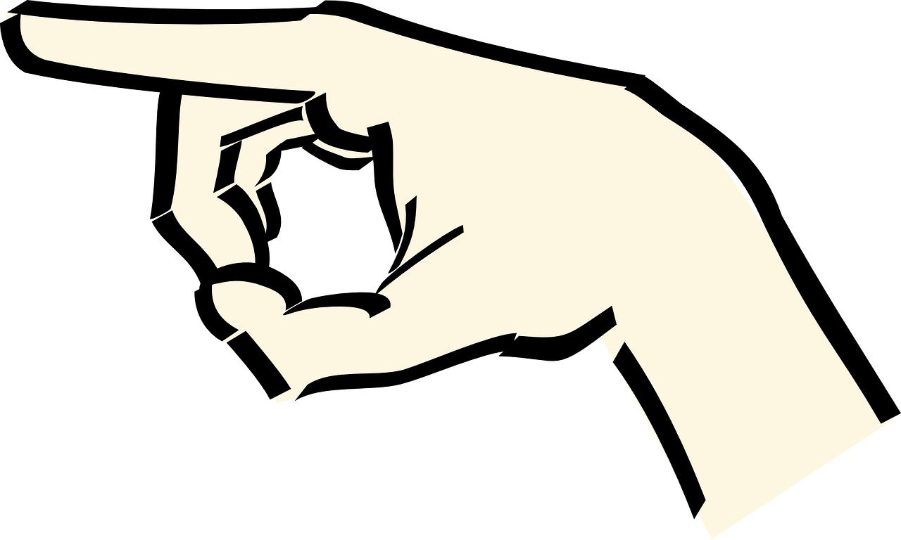 a black and white drawing of a hand holding something, an illustration of, by Andrei Kolkoutine, pixabay, digital art, digitally colored, point finger with ring on it, cel shaded vector art, clip art