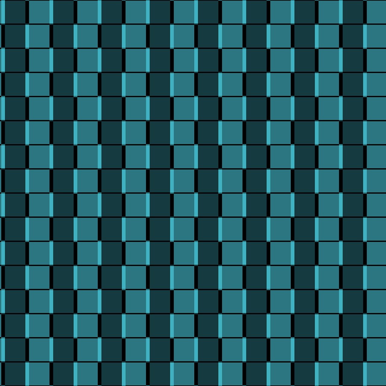 a blue and black checkered pattern is shown, pixel art, inspired by Sean Scully, trending on pixabay, dark teal, blocks, 4k high res, brick