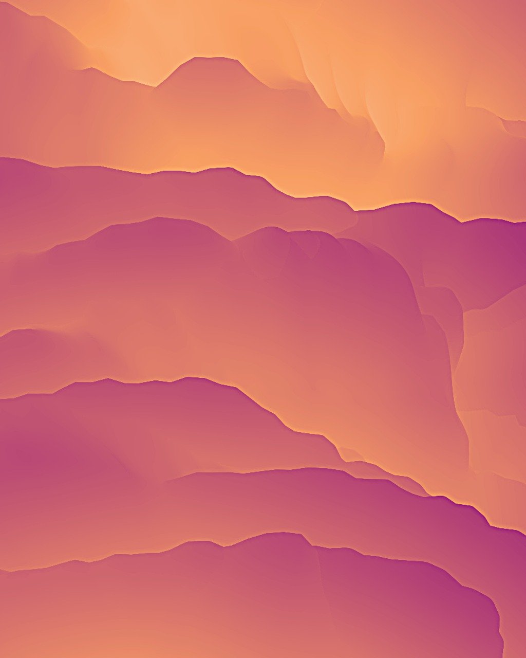 an orange and purple background that is a mixture of hills