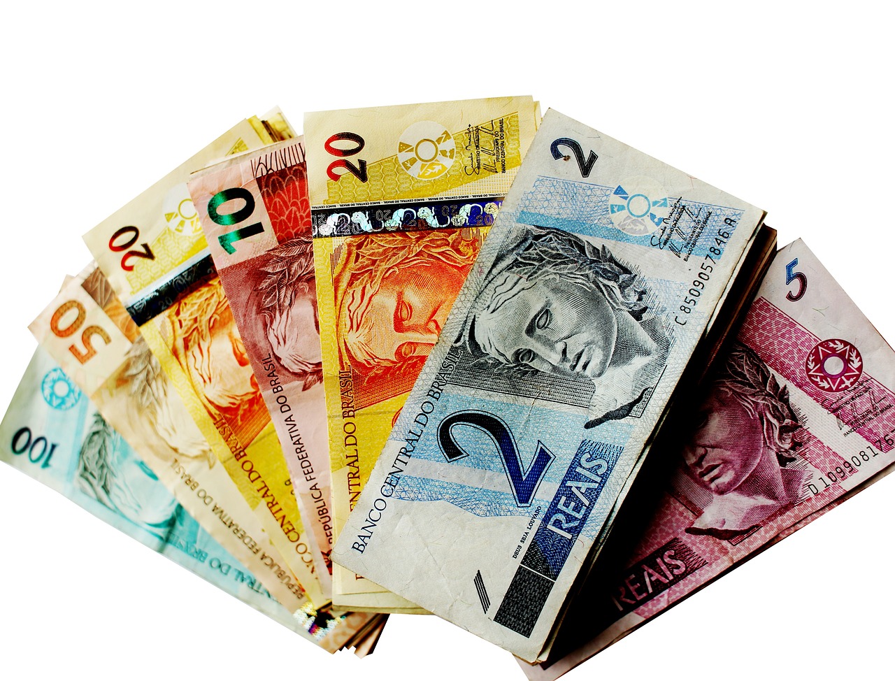 a bunch of money sitting on top of each other, by Ramón Silva, pixabay, art nouveau, president of brazil, multi colour, three quater notes, uncompressed png