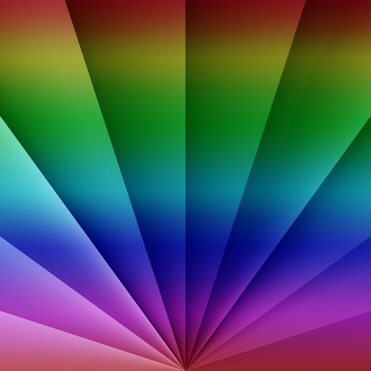 a pograph showing the colors of the rainbow