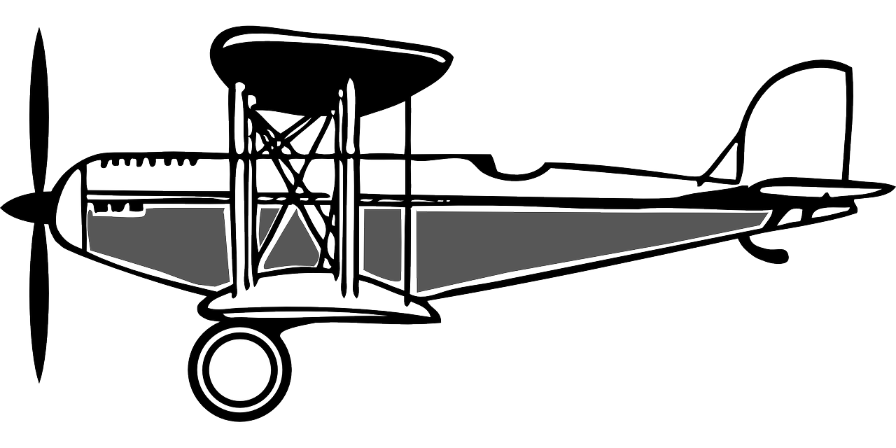 a plane that is on a gray background
