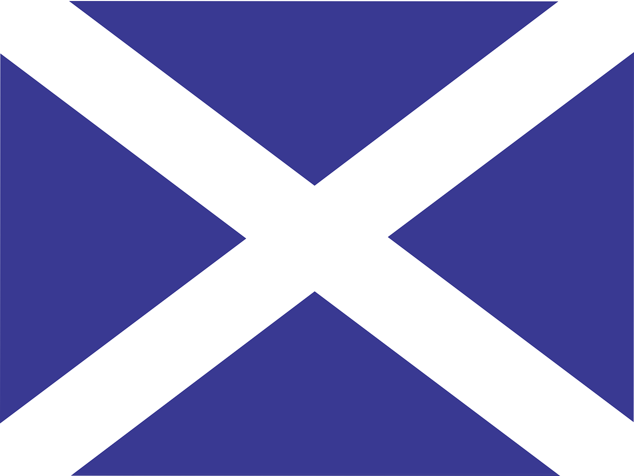 the flag of scotland is white on a blue background