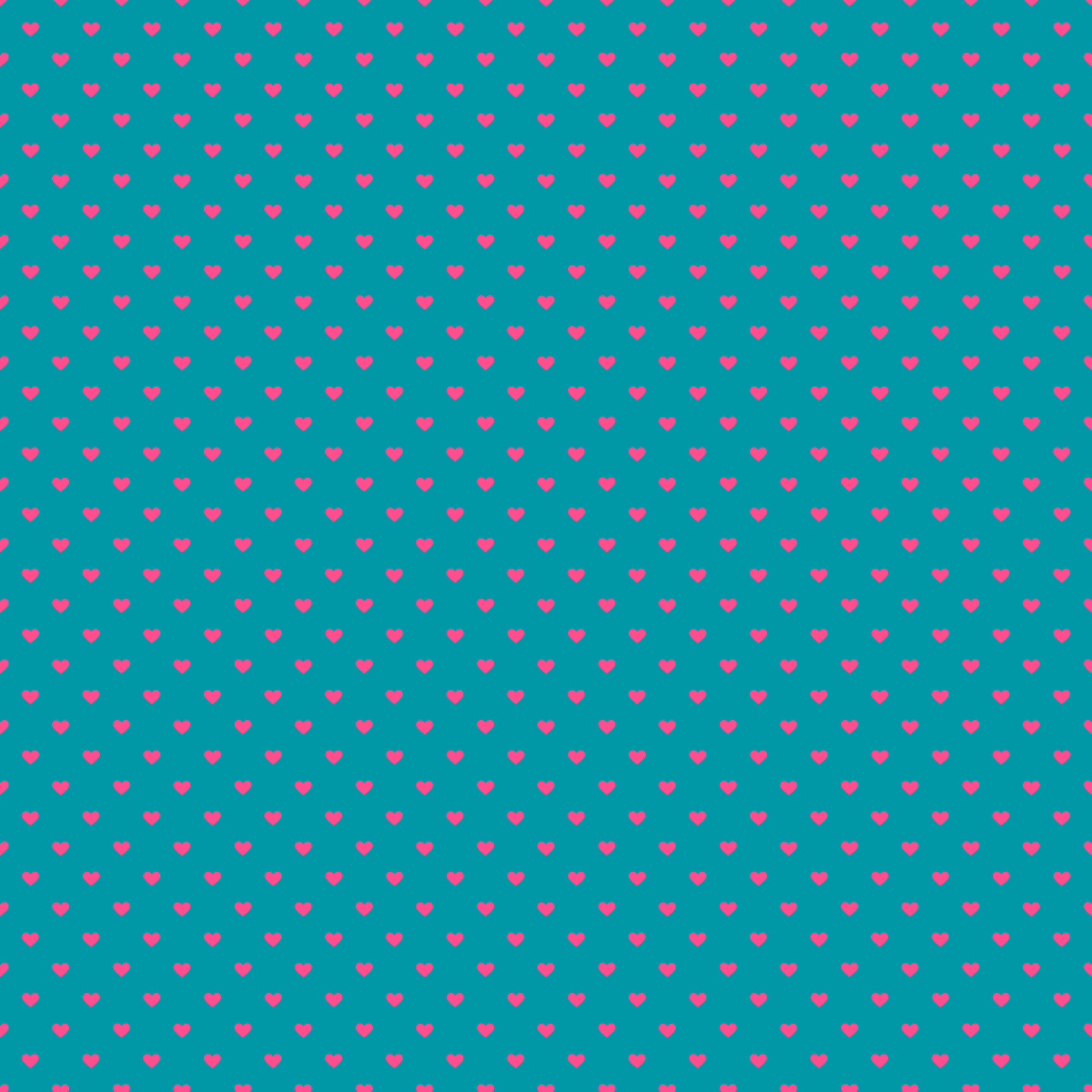 a bright blue and pink polka dot pattern