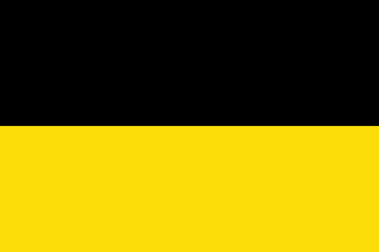 a yellow and black background with a rectangle border