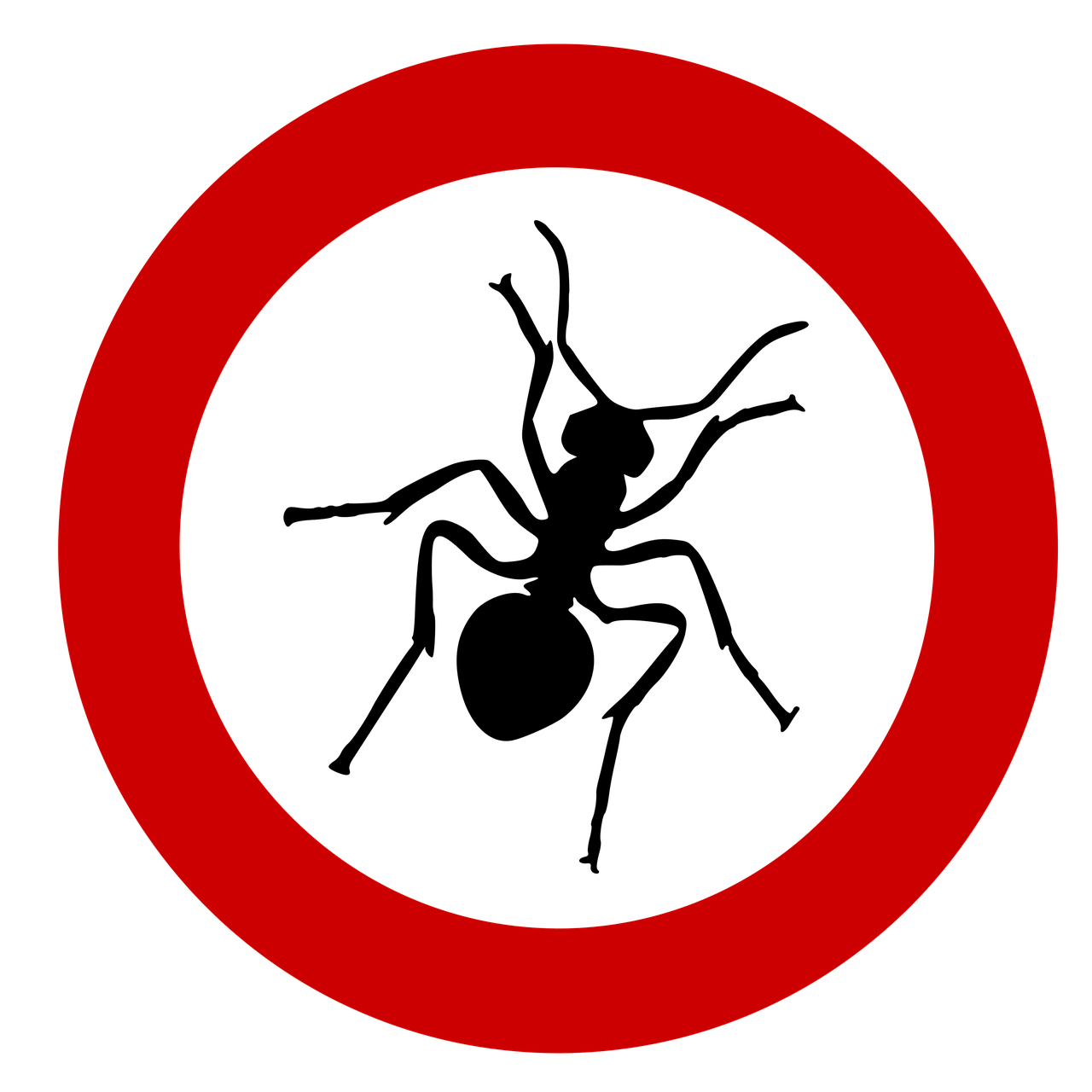 the circle is red with a black background