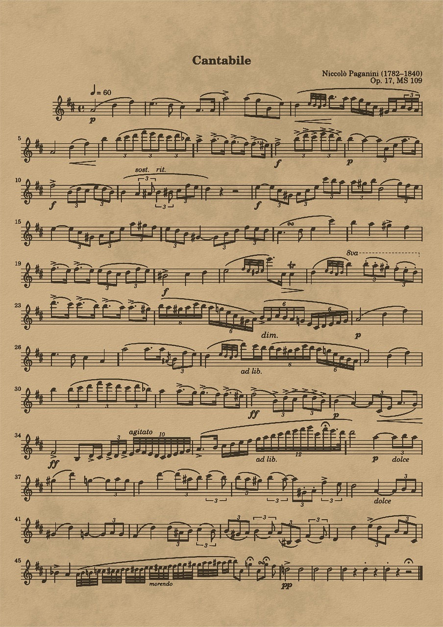 sheet music is displayed with the caption