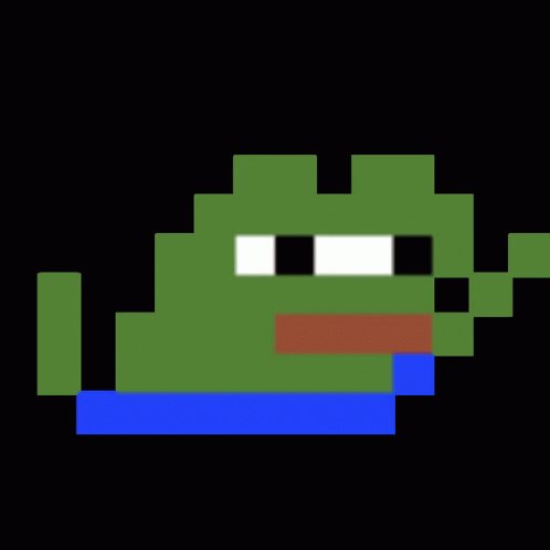 pixel art of a lizard in colors and the image is made to be an animated