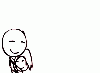 a drawing of someone holding a baby inside of their stomach