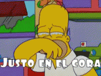 the simpson has an odd face with words reading just to en el coran